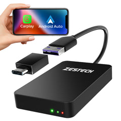 ZESTECH Qualcomm Snapdragon 6115 Android 13 Wired to Wireless CarPlay AI Box, 8GB+128G, Apple & Android Car Multimedia Interconnection Box