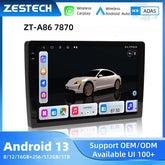 ZESTECH ZT-A86 android Carplay 9 inch 2K screen DVD Car Player GPS Navigation Radio 8 Core heads up car display 12/16GB+512/1TB