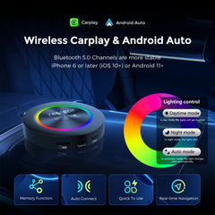 ZESTECH OEM Factory QCM 6115 CarPlay Android Auto Adapter 8GB+128GB Converter Box Android 13.0 Fast Running