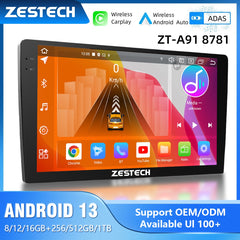 ZESTECH ZT-A91 9 inch 2K screen DVD 8/12GB+128/256GB Car Radio Mutimedia System car dvd Player