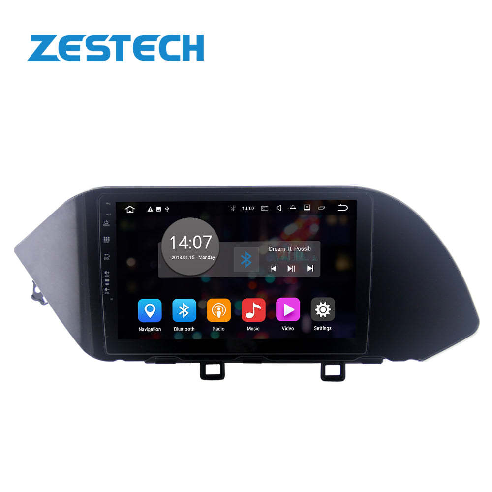 ZESTECH Factory 9 inch android 12 car dvd player gps for Hyundai Sonata 2020 navigation radio auto stereo audio