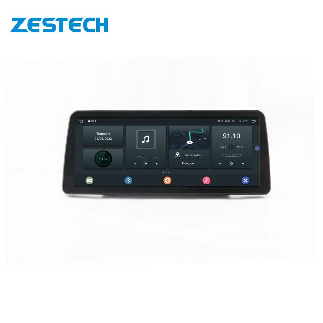 ZESTECH Factory 12.3 inch Universal 1din and Ultra-Thin QLED Android 11 Car DVD Player 8+128GB Octa Core CPU 360 Camera