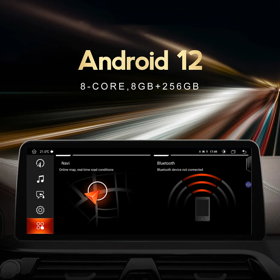 ZESTECH 12.3 inch Android 12 Car Navigation for BMW 3 Series F30 F31 F34 4 Series F32 F33 F36 EVO NBT 2013-2020 DVD CarplayRadio