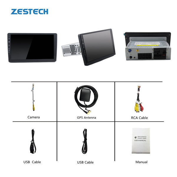 ZESTECH ZT-A67 A007 Universal Multimedia Head Unit Double Din Audio Stereo Radio 2 Din 9 Inch Android 10 Car Dvd Player