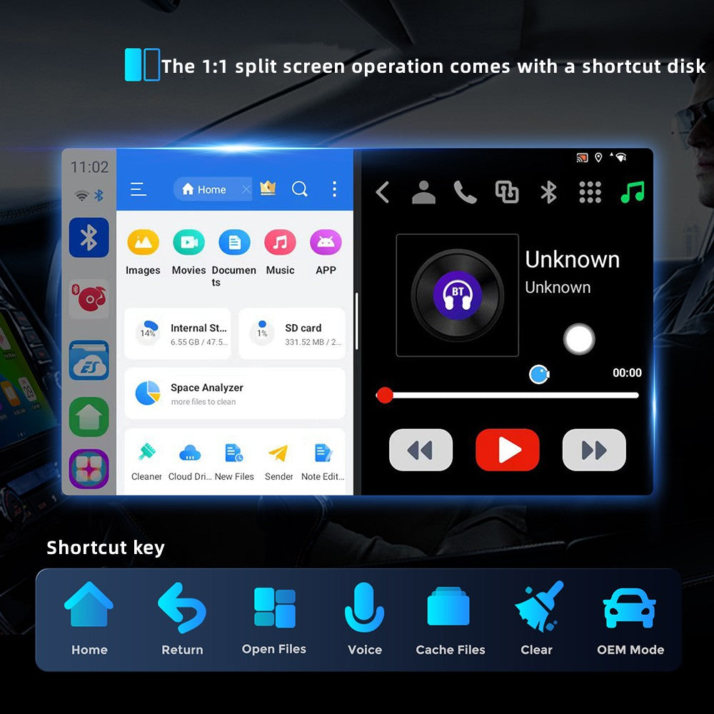Factory Wired CarPlay Convert to Wireless AI Box Qualcomm SM6115 Android 13 8GB+128GB Built-in Bluetooth GPS Smart Car Multimedia Interconnection Box Support Apple CarPlay & Android Auto