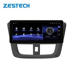 ZESTECH 8GB+128GB 12 3 inch android dvd player touch screen support fm/usb/sd/fm am for Toyota Yaris 2017 2018 2019 2020 2021