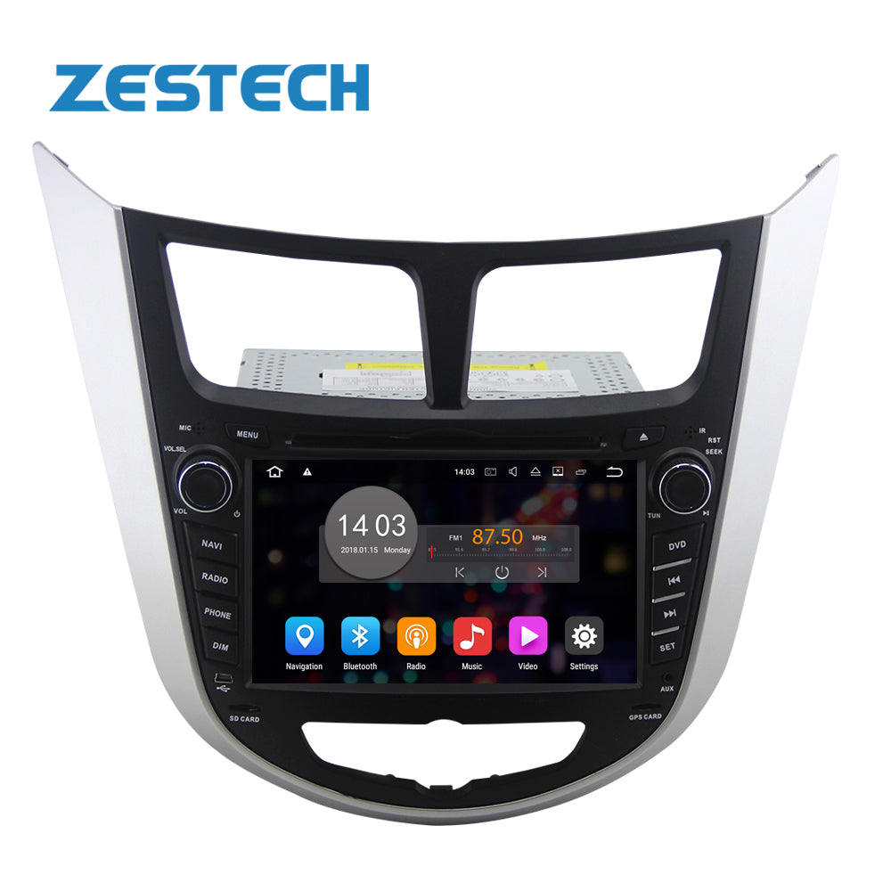 ZEST 9 inch 2 din android 10 car dvd for hyundai solaris accent verna 2011 2013 2014 2015 car radio gps steering wheel