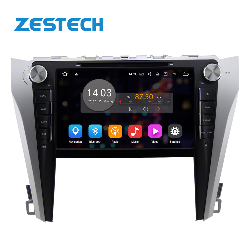 ZESTECH 8" MTK8227 Android 10 dvd car audio cd for Toyota Camry 2015 stereo tv and dvd player usb car radio dvd navigation