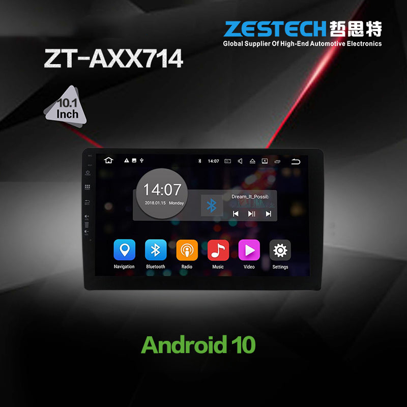 ZESTECH 7/9/10 INCH Android 10 universal touch screen car dvd player stereos autoradio multimedia car videos systems