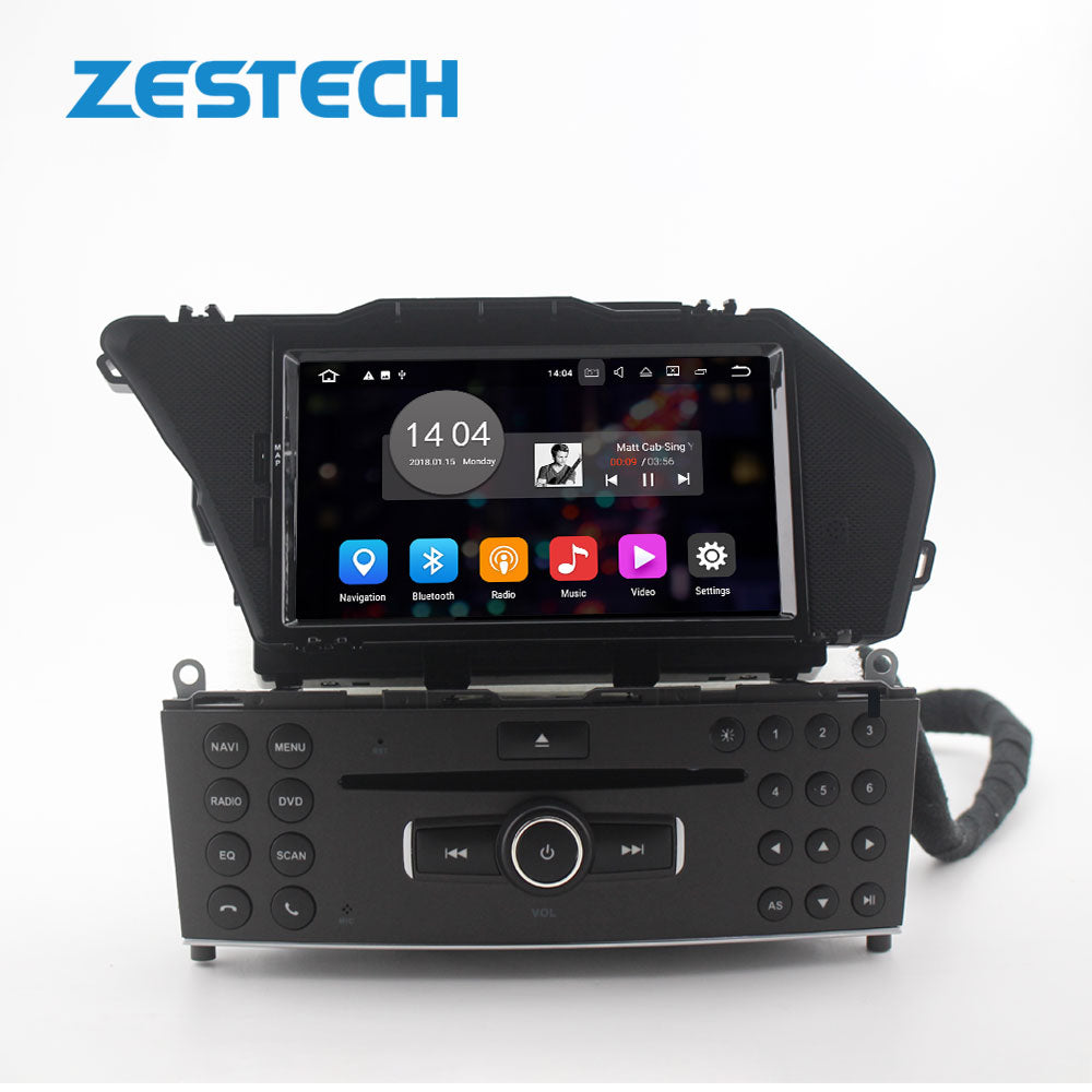ZESTECH 7 INCH Android 10 car stereo with dvd and navigation car tvs touch screen dvd player navigation system for Benz GLK