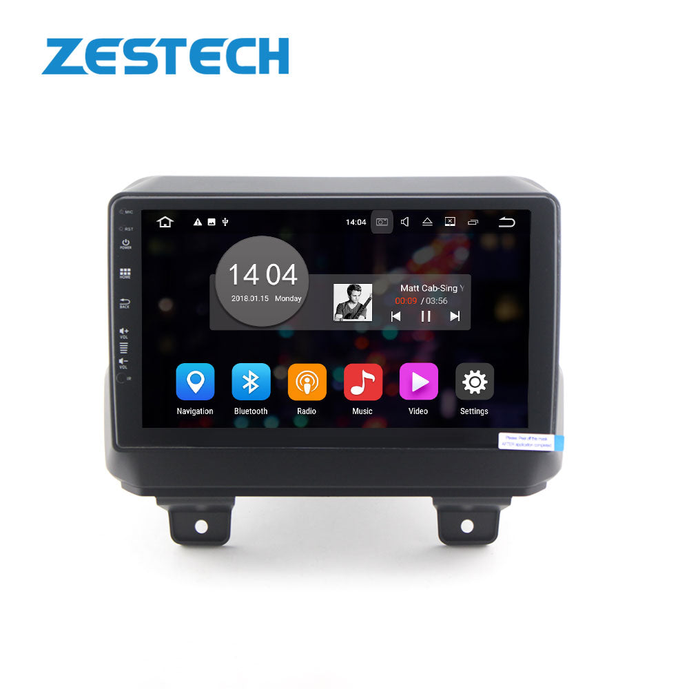 ZETSTECH Android 10.0 Quad core car radio gps for jeep wrangler 2019 2020 2021 with 2G RAM wifi USB RDS audio