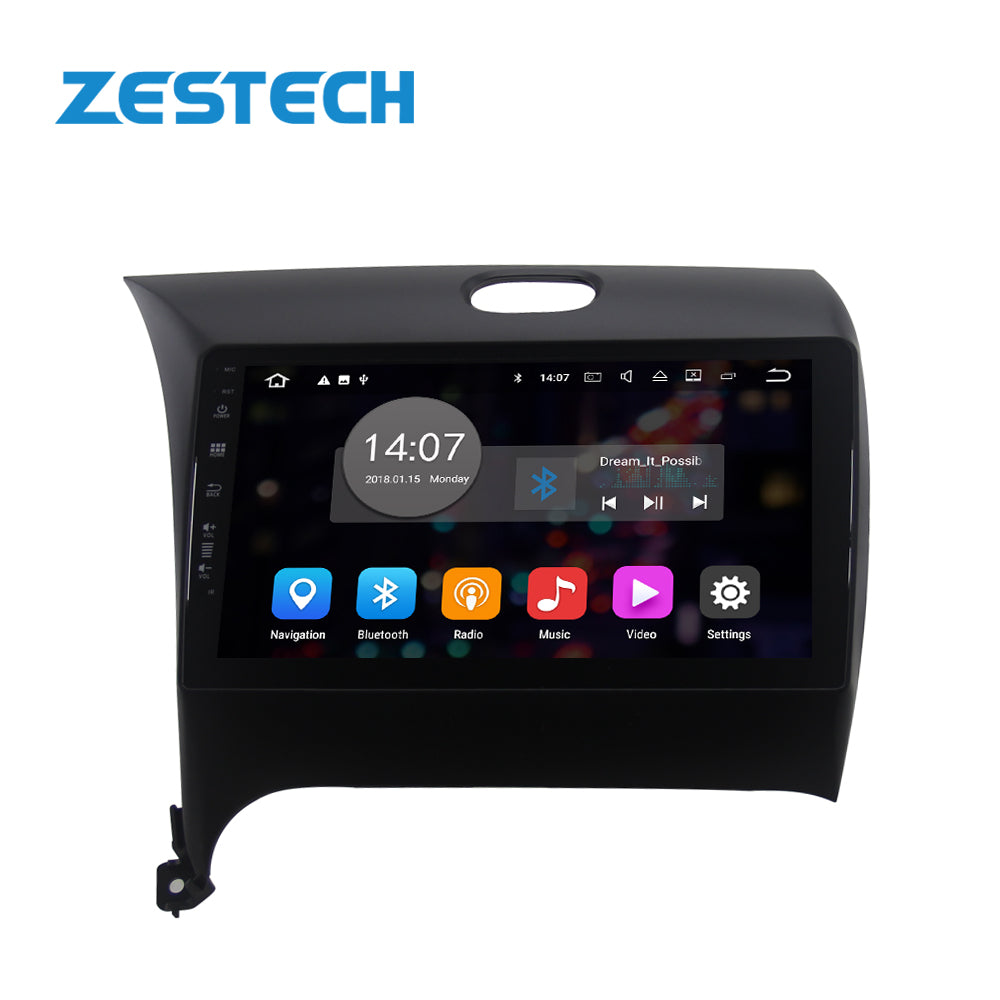 ZESTECH 9" MTK8227 Android 10 dvd car audio cd for KIA K3 stereo tv and dvd player with usb car radio dvd navigation