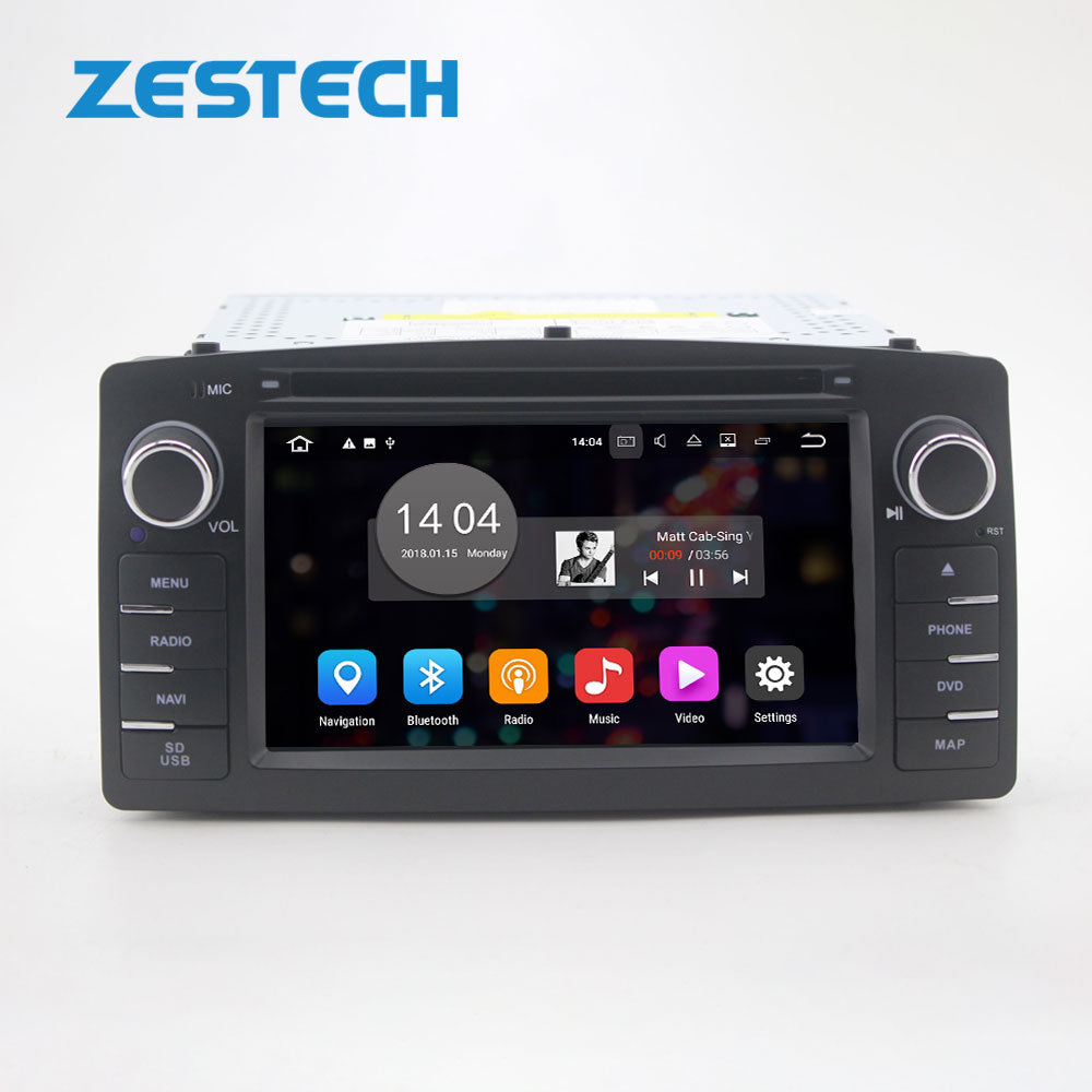 ZESTECH 6.2" MTK8227 Android 10 dvd car for Toyota Corolla 2004-2007 stereo video player car tvs audio screen dvd radio station