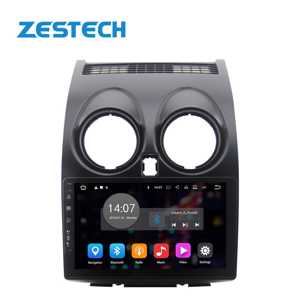 ZESTECH 9" MTK8227 Android 10 car stereo dvd video touch for Nissan qashqai 2008-2015 screen cd players systems tv stereo