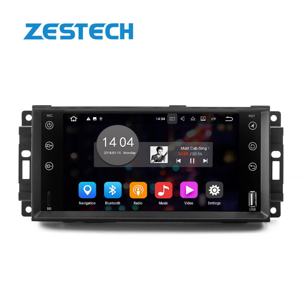 ZESTECH 7'' Radio Con Pantalla Para Auto For Jeep Compass 2010 2011 2012 2013 2014 2015 2016 Android 10.0 4+64GB GPS Navigation