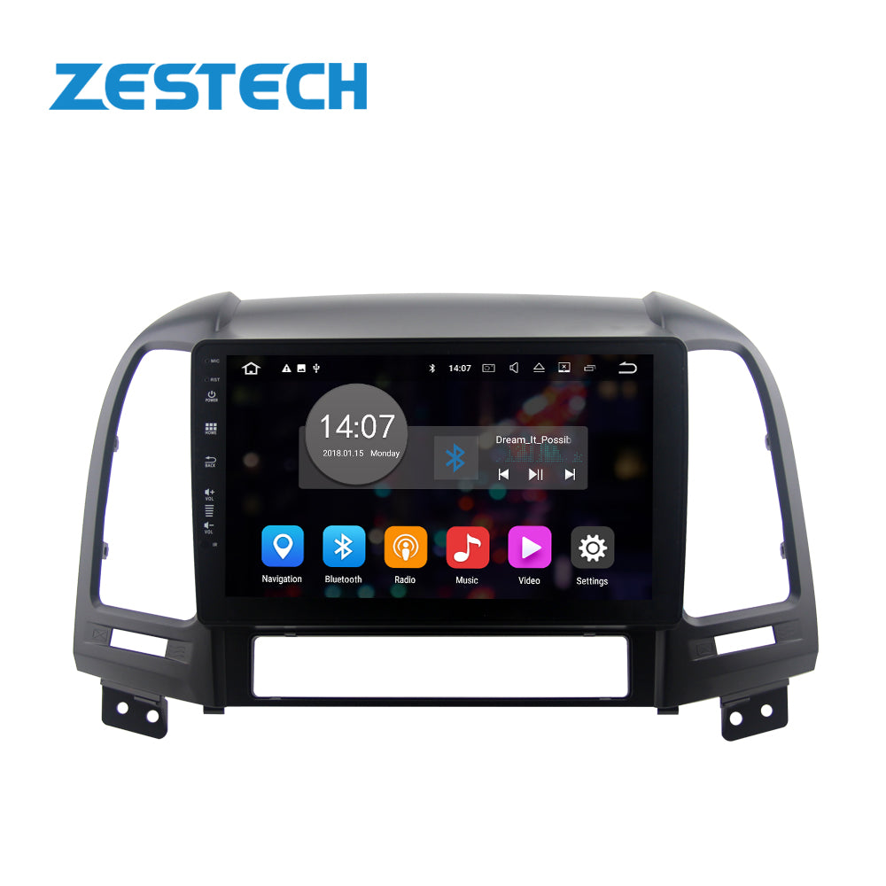DSP IPS 9" Android 10 Car Radio Multimedia Player GPS Head Unit For HYUNDAI SANTA FE 2005 2006 2007 2008 2009 2010-2012