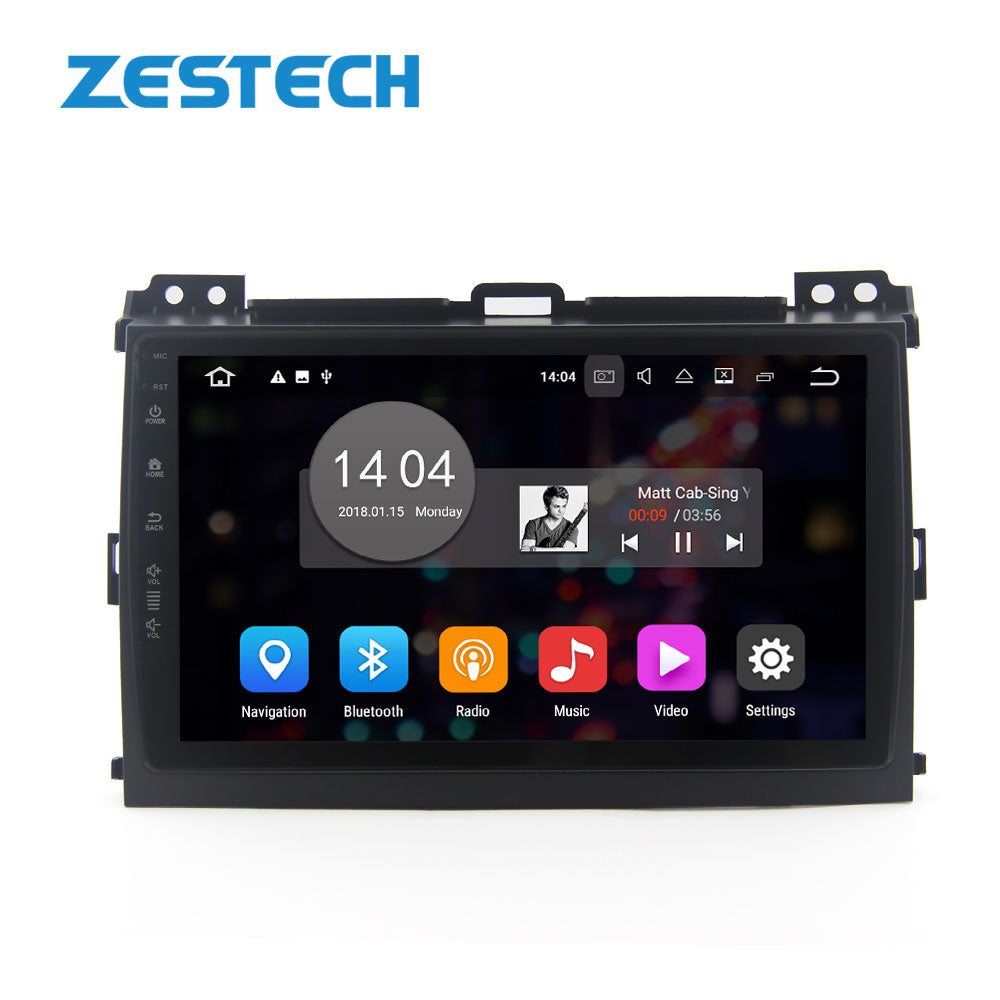 ZESTECH 9" MTK8227 Android 10 dvd player for Toyota Prado 2002-2009 cd car stereo radio tv dvd player and navigation system