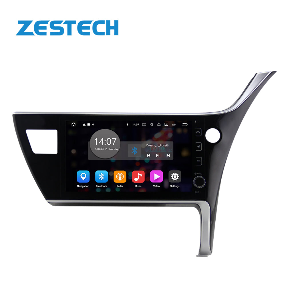 ZESTECH 10.1" MTK8227 Android 10 touch screen dvd for Toyota Corolla 2017 Right player cd player tv dvd stereo system