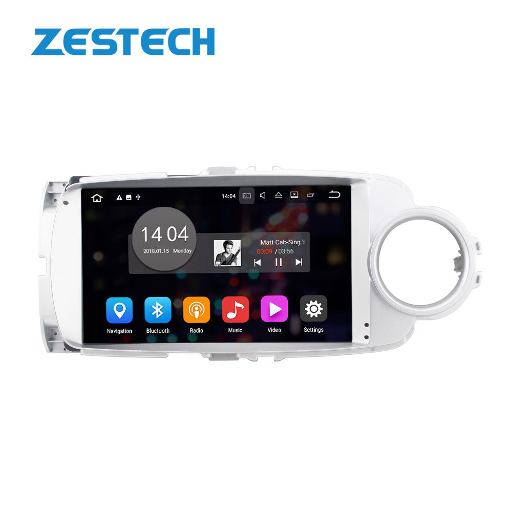 touch screen VITZ 9 inch android 10.0 autoradio for Toyota Yaris 2012 with dvd payer gps navigation radio video