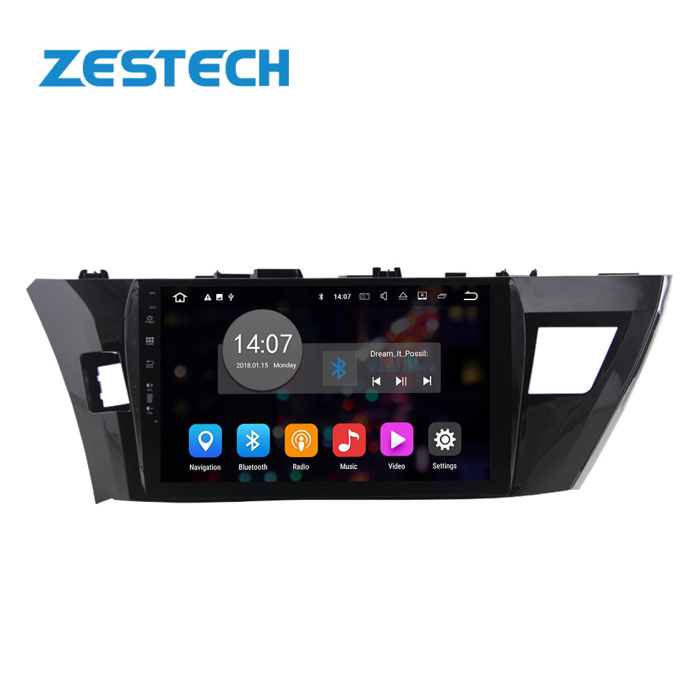 ZESTECH 10.1" Android 10 Car & Vehicle Camera video radio for Toyota Corolla 2014 gps tracker dvd player car music system dvd