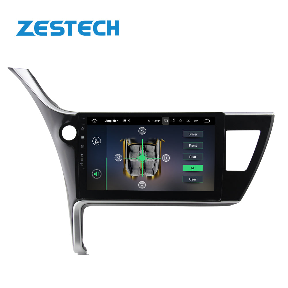 ZESTECH 10.1" MTK8227 Android 10 dvd car audio cd for Toyota Corolla 2017 Left stereo tv dvd player car radio dvd navigation