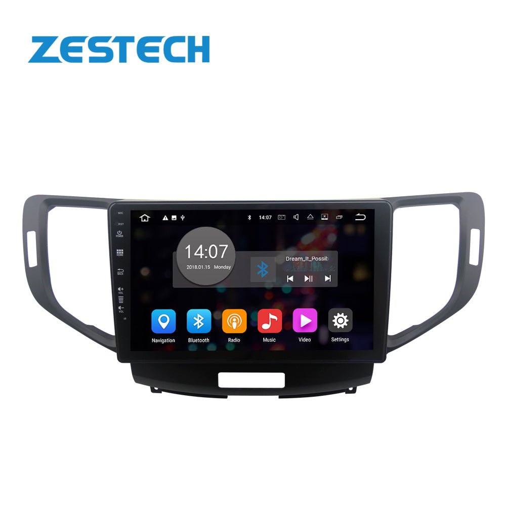 ZESTECH Android 10 navigation & gps car audio radios gps car dvd navigation system for Honda Accord 2009-2012 overseas version