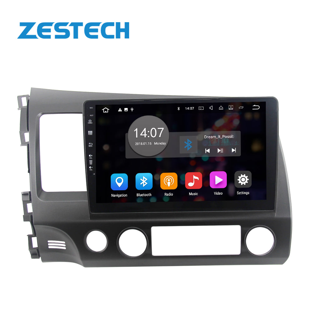 10.1 inch 1din Android 10 car dvd player for Honda CIVIC 2006-2011 Quad core GPS Navigation Car radio multimedia stereo Wifi BT