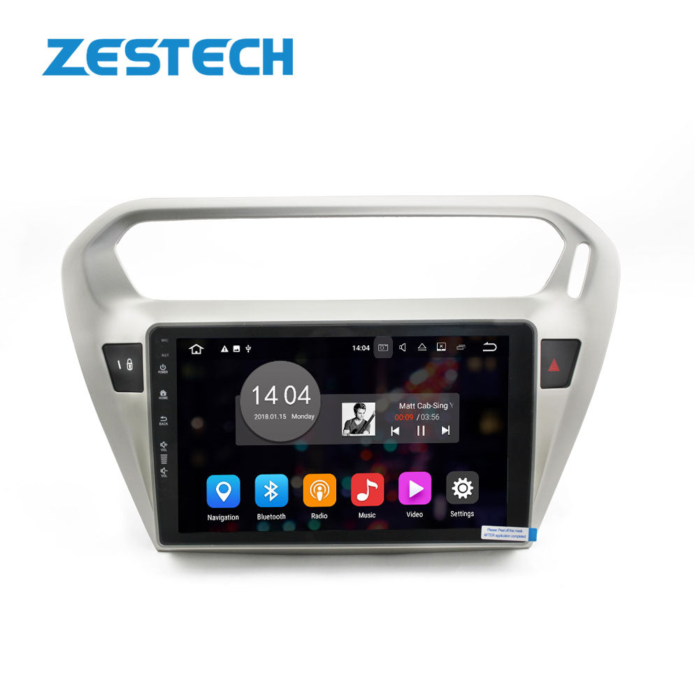 Android 10 car radio multimedia video player navigation gps android car dvd player for Peugeot 301 2014 -2017