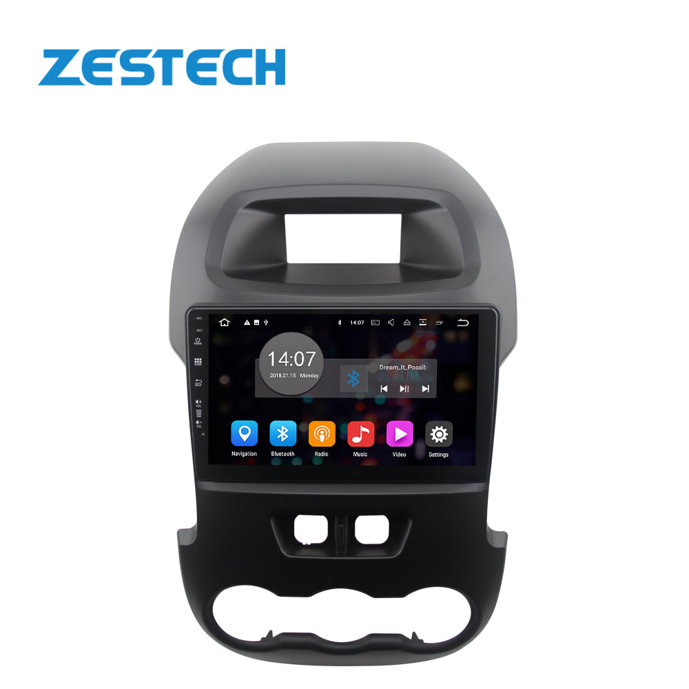 ZESTECH 9'' Radio Con Pantalla Carstereo For FORD RANGER 2011 2012 2013 2014 2015 Android 10.0 4+64GB GPS Navigation autoradio