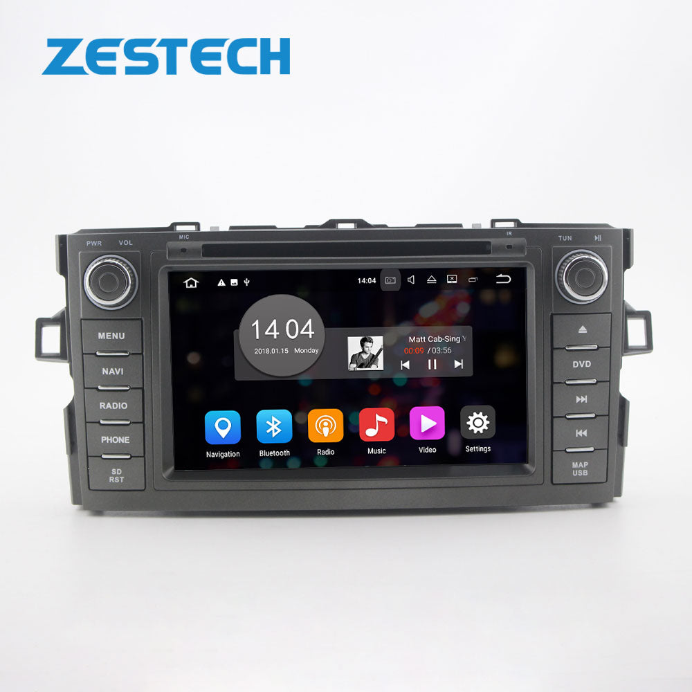 ZESTECH 7" MTK8227 Android 10 videos dvd for Toyota Aurts 2007-2012 car gps car stereo touch screen car audio dvd