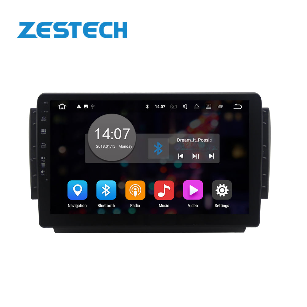 ZESTECH Android 10 car android touch screen players navigation system radio trackers video dvd player for Peugeot 2008