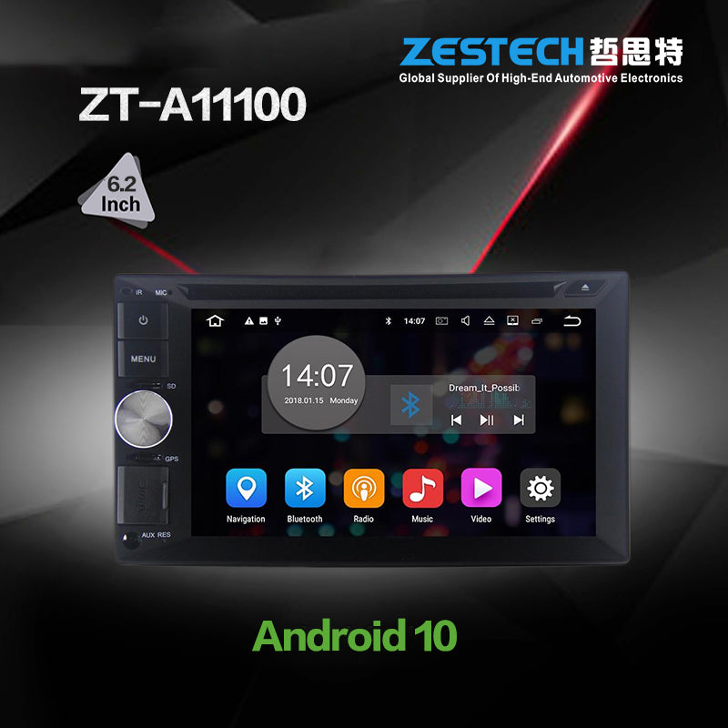 ZESTECH 7/9/10 INCH Android 10 universal touch screen car dvd player stereos autoradio multimedia car videos systems