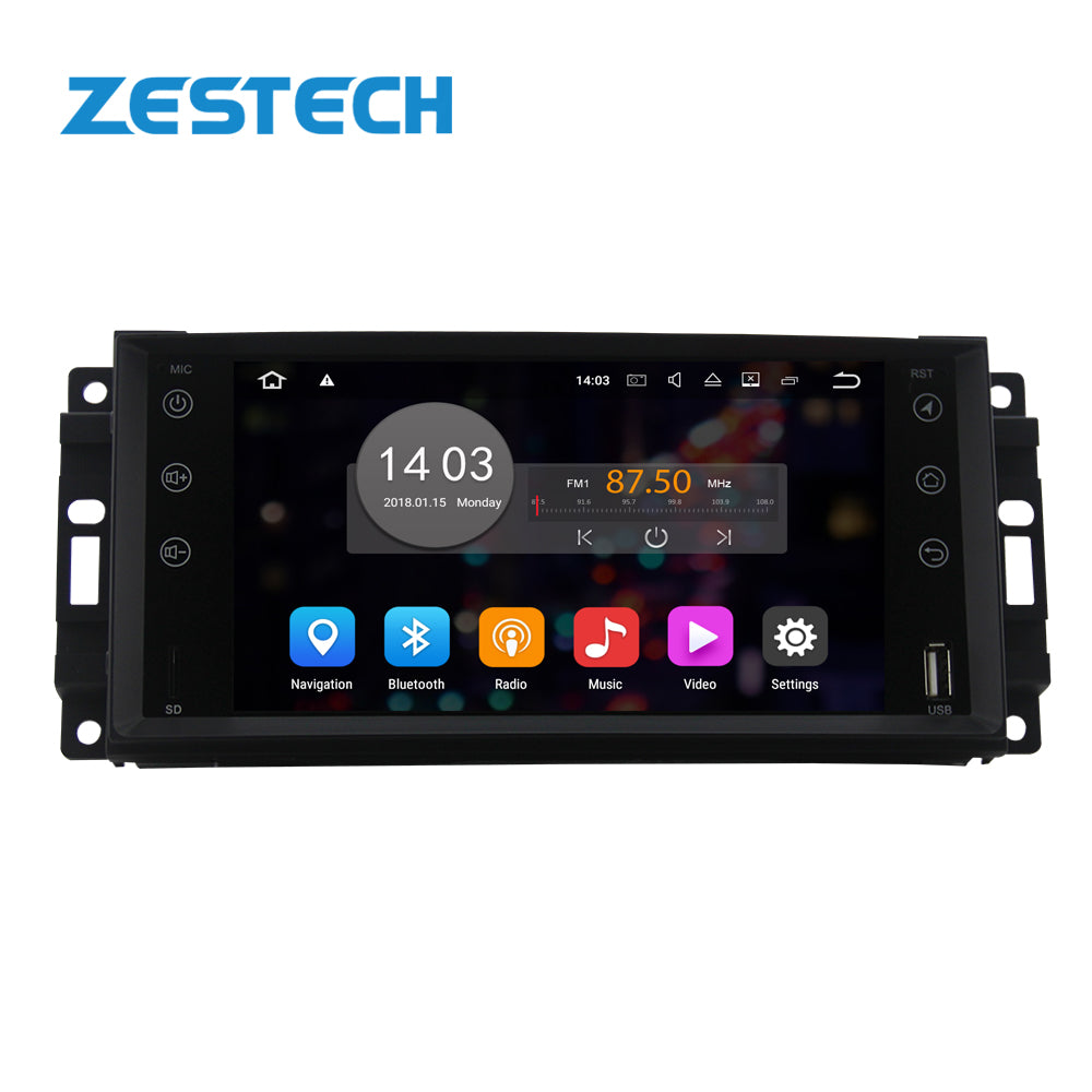 ZESTECH 7'' Radio Con Pantalla Para Auto For Jeep Compass 2010 2011 2012 2013 2014 2015 2016 Android 10.0 4+64GB GPS Navigation