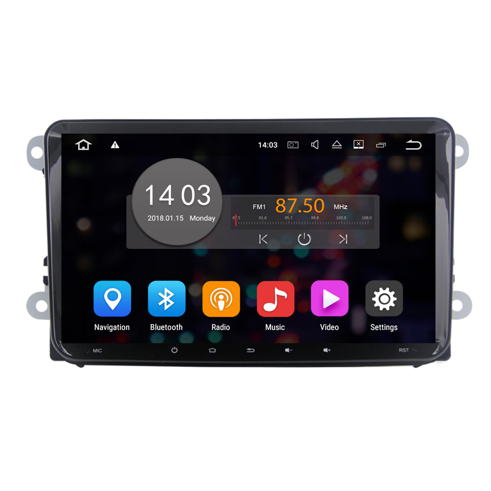 For Volkswagen VW Universal Unit 9 inch 1din Android 10.0 car dvd player Quad core 2+32GB GPS Navigation WIFI BT SWC Radio Tuner