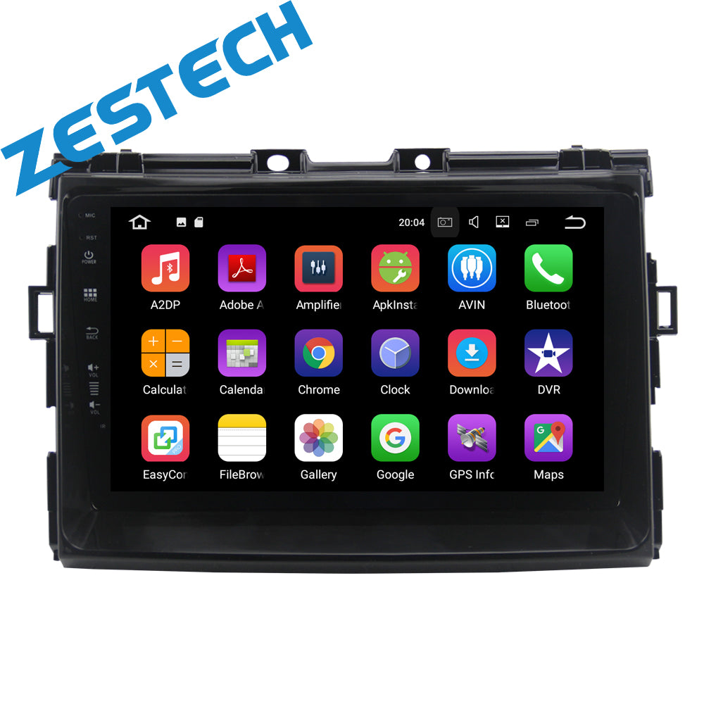 ZESTECH 9" MTK8227 Android 10 car stereo with dvd car tvs for Toyota PREVIA 2006 touch screen dvd player navigation system