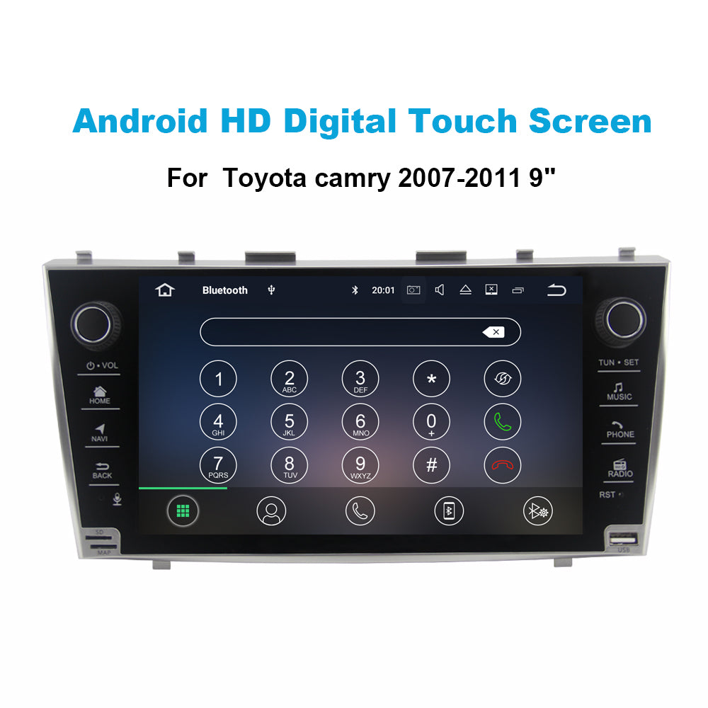 2 din car multimedia Android 10.0 9inch IPS 4G+32G car dvd gps player for toyota camry 2007 2008 2009 2010 2011 radio