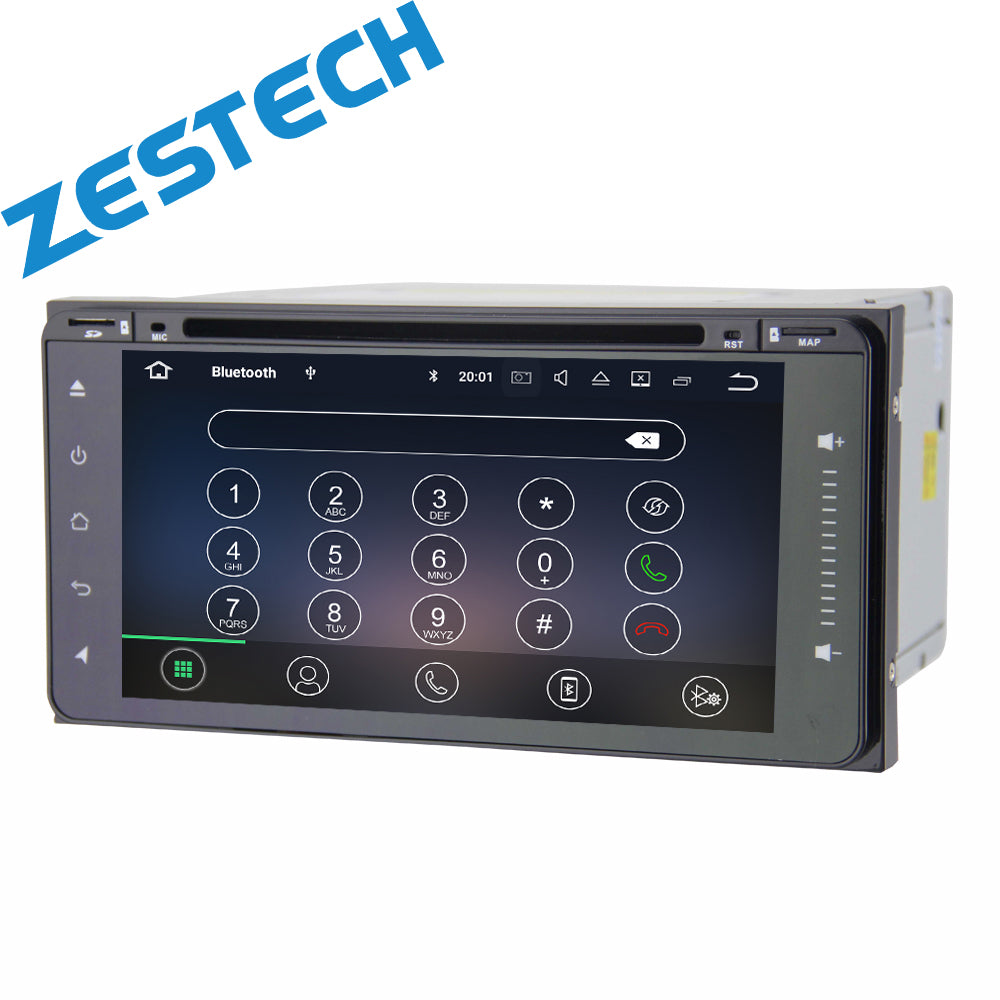 ZESTECH 6.95" MTK8227 Android 10 dvd car stereo video for Toyota corolla player car tvs with audio for dvd radio station