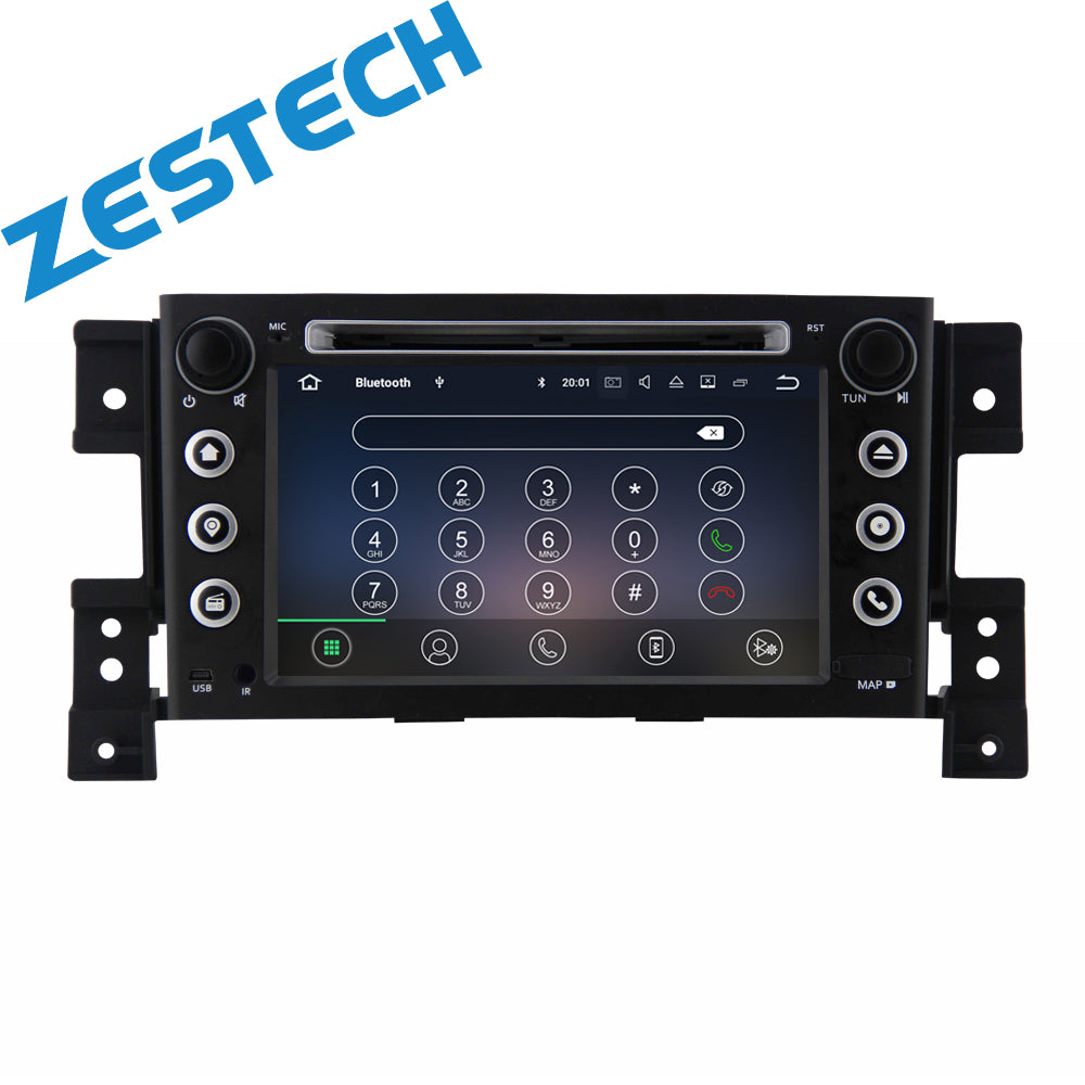 For Suzuki Grand Vitara 2005 ZESTECH Double din 7'' Car radio with DVD GPS Navigation Android 10.0 4+32GB WIFI BT SWC