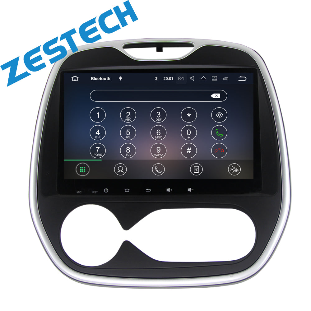 ZETSTECH 1024*600 Android 10.0 for renault captur android car dvd player wifi,BT,SWC