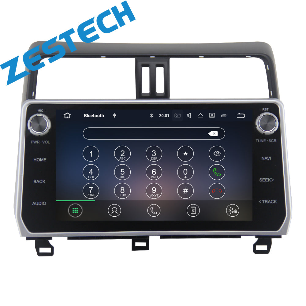 OEM style Android 10.0 PX6 4+64G car dvd For Toyota Prado 2018-2020 Car Radio Video Player Navigation GPS DSP