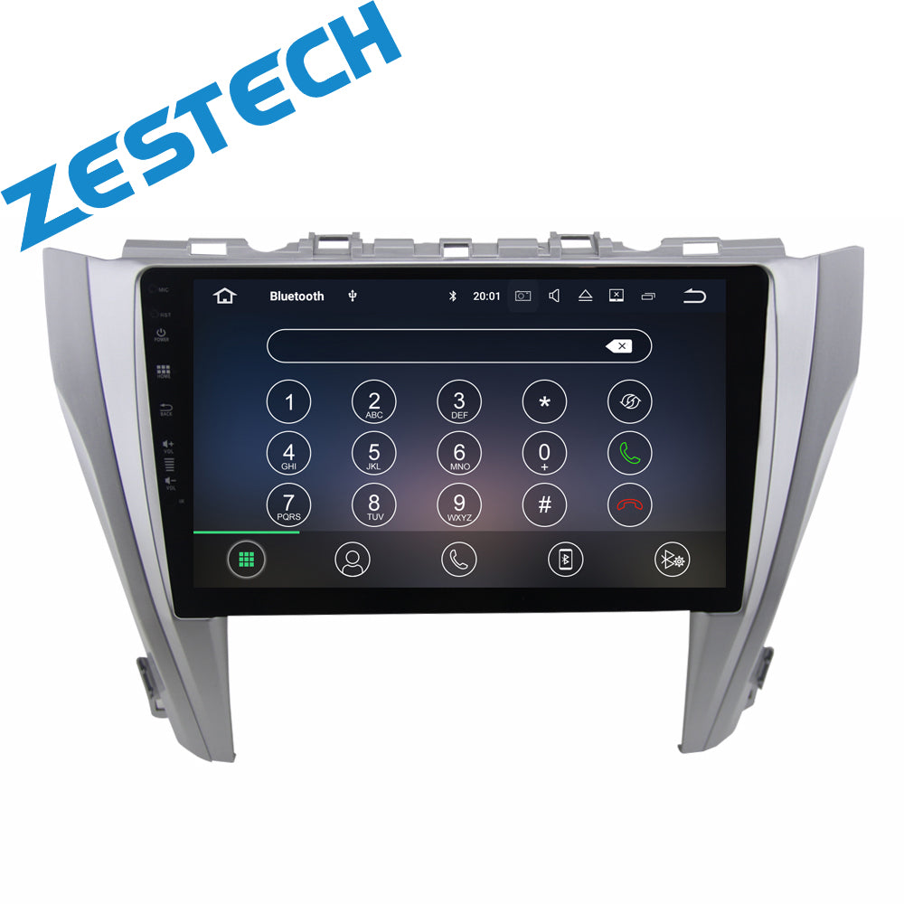 ZESTECH 10.1" MTK8227 Android 10 car dvd player video for Toyota Camry 2015 navigation gps tracker radio stereo screen tv camera